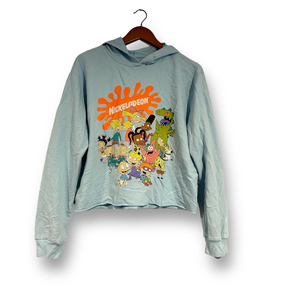 [Nickelodeon] 90s Cartoon Cropped Hoodie